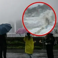Video: Tifón Co-May golpea China: olas de gran magnitud azotan