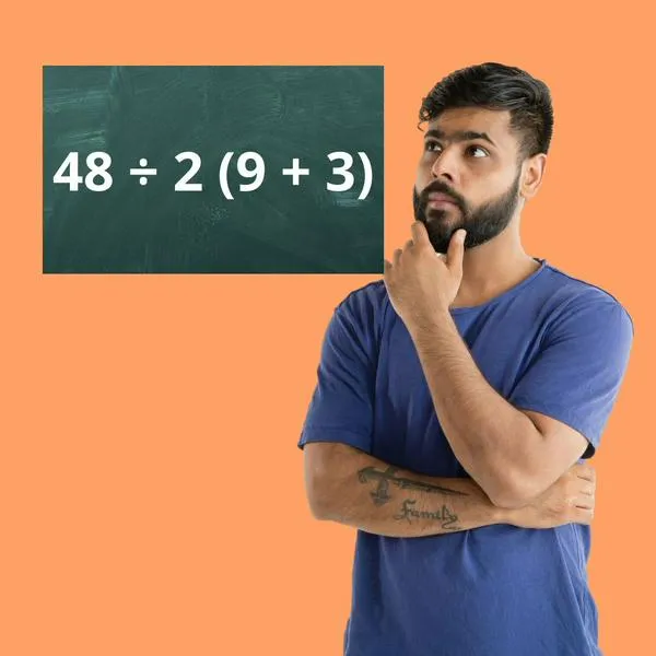 Reto matemático: Pon a prueba tu mente en solo 9 segundos: ¿Cuánto es 48÷2(9+3)?