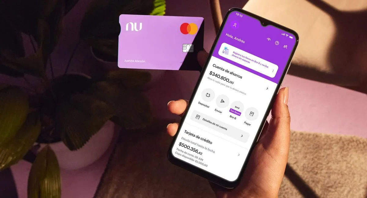 Así puede registrar sus llaves de Bre-B con NuBank Colombia