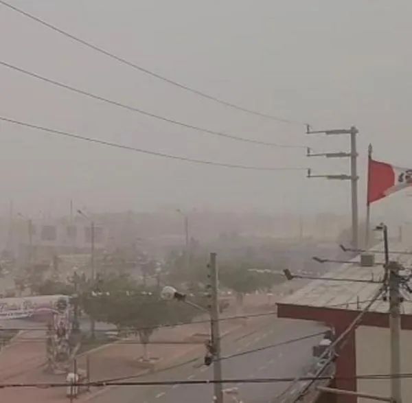 Tormenta de arena en Perú: fuertes vientos azotaron al país
