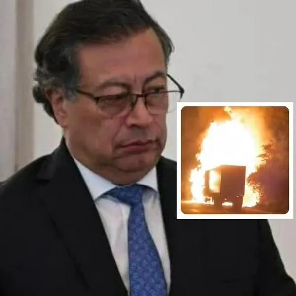 Foto de Gustavo Petro y atentados, en nota de atentados a carros en carreteras en Colombia provocan reclamo a Petro; hay video