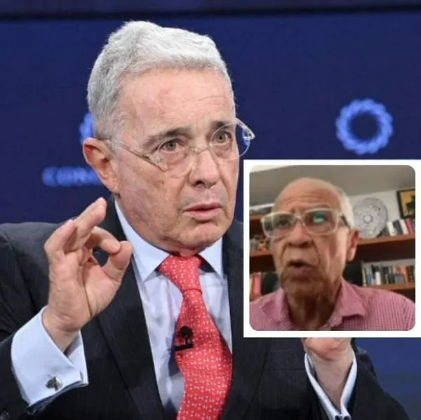Fotos de Álvaro Uribe y Alfonso Gómez, en nota de cuándo comienza condena de Álvaro Uribe por 12 años, según exfiscal; es polémico