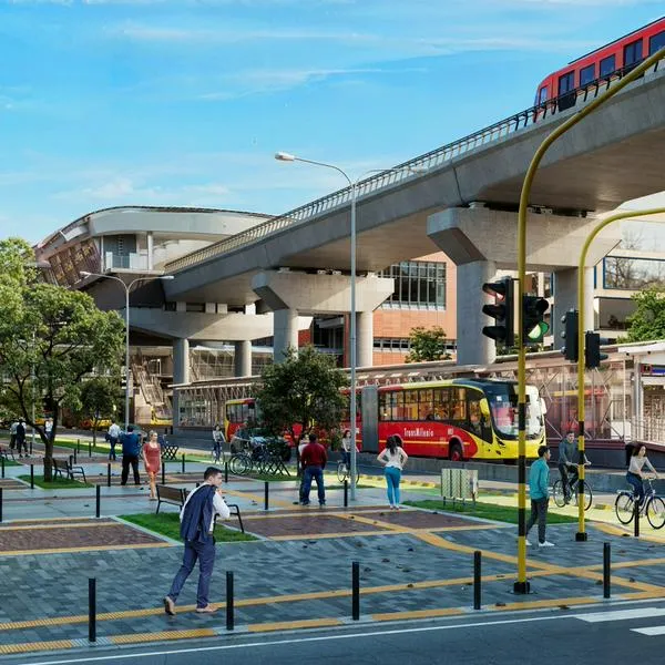 Ilustración de estación del metro de Bogotá, en nota sobre que buscan cambiar diseño de fachada