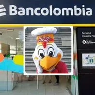 Fotos de Bancolombia y Frisby, en nota de que Bancolombia dijo cómo son descuentos de 30% con Frisby en Colombia y más marcas