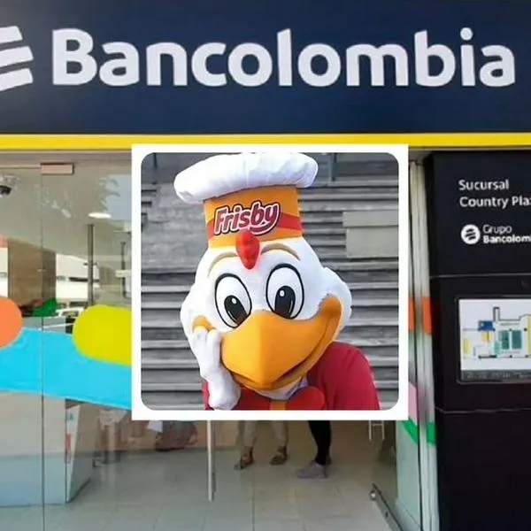 Fotos de Bancolombia y Frisby, en nota de que Bancolombia dijo cómo son descuentos de 30% con Frisby en Colombia y más marcas