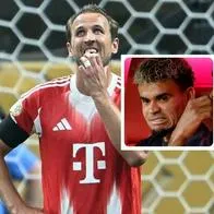 Fotos de Harry Kane y de Luis Díaz, en nota de que Harry Kane habló sobre Luis Díaz en Bayern Múnich y verdad de barrera de idioma