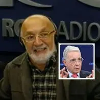 Fotos de Juan Gossaín y Álvaro Uribe, en nota de qué pasó con Juan Gossaín, ícono de RCN Radio y por qué criticó a Álvaro Uribe