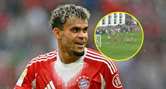 Luis Díaz tiró chilena en entrenamiento del Bayern Múnich y video es viral