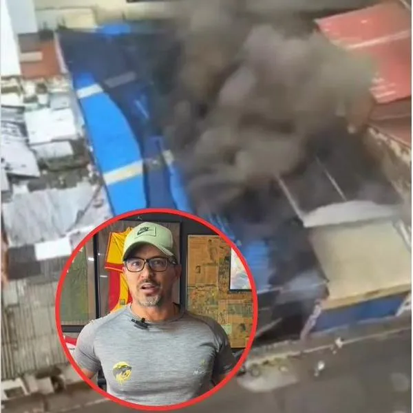 Así quedó el gimnasio en Bucaramanga de Andrés 'Michi Escobar, exfutbolista, luego de un incendio