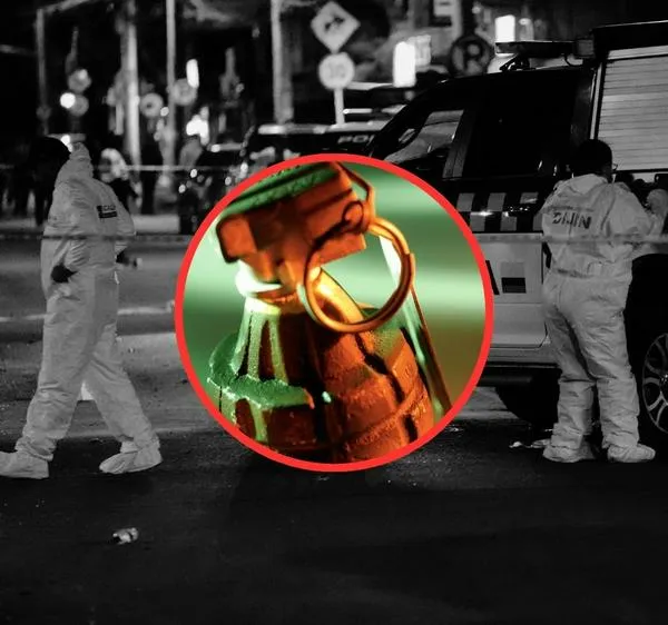Lazaron granada dentro de un local en Bogotá: explosión causó susto