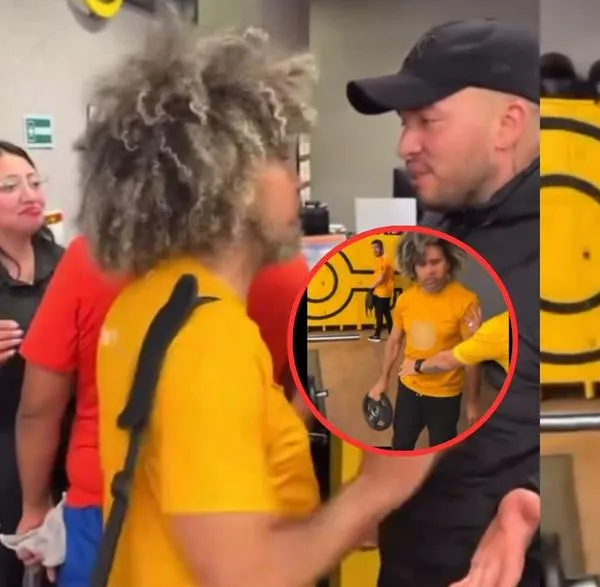 Pelea hoy en Bogotá: instructor de gimnasio le iba a pegar con pesa a un alumno