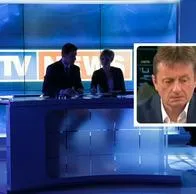 Foto noticiero y ministro, en nota de ministro sufrió derrame cerebral durante entrevista en vivo y video del momento