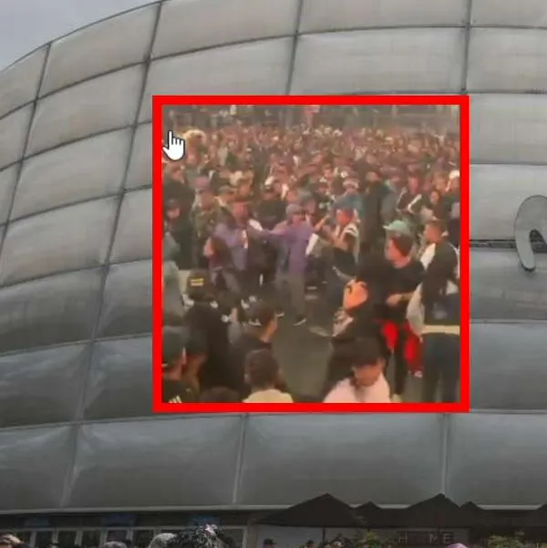 [Video] Así iniciaron desmanes en Movistar arena antes de concierto cancelado