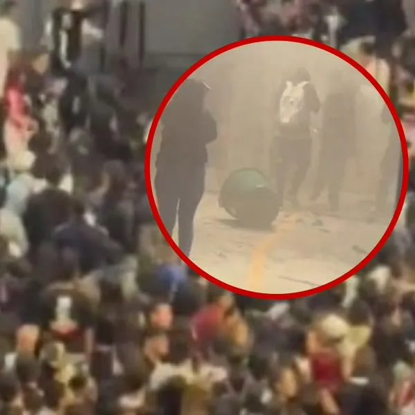 Disturbios Movistar Arena: hubo humo, peleas y hachas