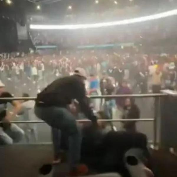 Desmanes en el concierto de Damas Gratis en el Movistar Arena