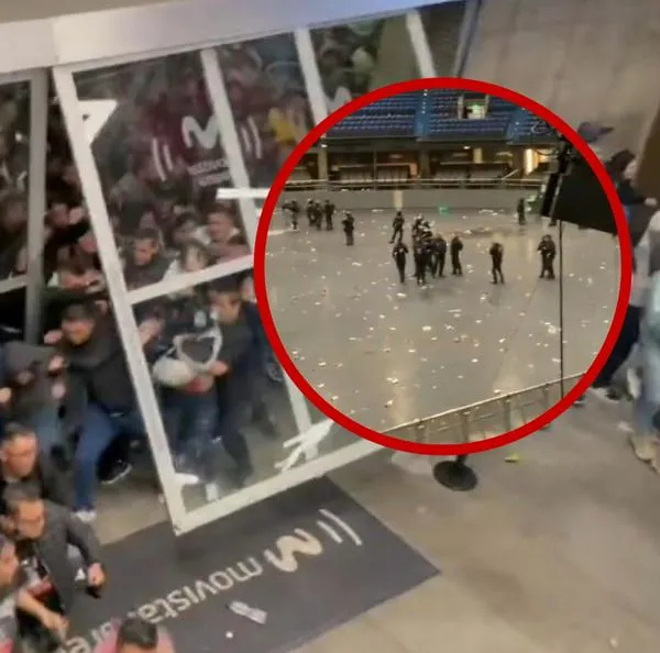 Cómo quedó el Movistar Arena luego de pelea en concierto Damas Gratis