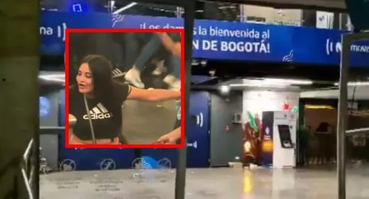 Señalan a mujer de iniciar los desmanes en el Movistar Arena de Bogotá