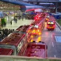 Portal Américas de Transmilenio colapsó en el sur de Bogotá hoy y así va