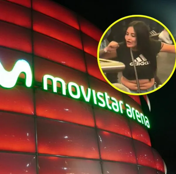 Damas Gratis en Movistar Arena: buscan mujer que aparece en videos con cuchillo
