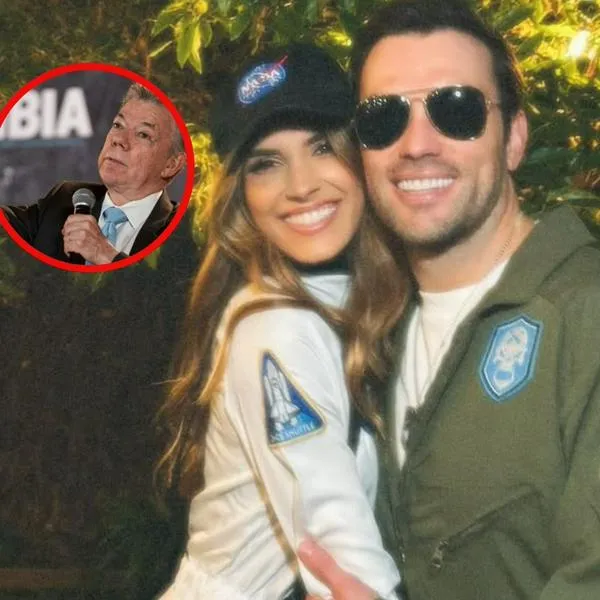 El regalo de cumpleaños del hijo menor y la nuera de Santos al expresidente