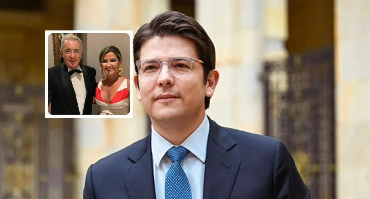 Fotos de Miguel Uribe y María Angélica Guerra, en nota de quién es María Angélica Guerra, con curul de Miguel Uribe y familia muy política