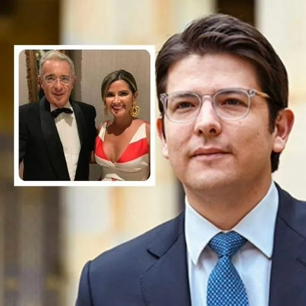 Fotos de Miguel Uribe y María Angélica Guerra, en nota de quién es María Angélica Guerra, con curul de Miguel Uribe y familia muy política