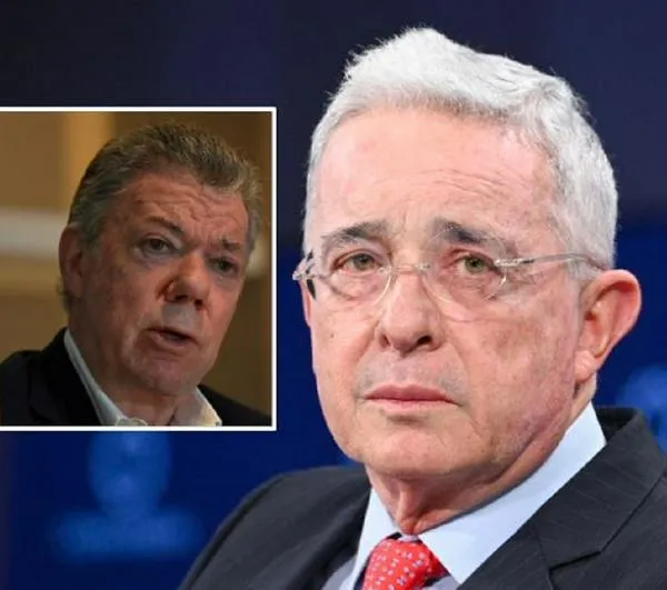 Álvaro Uribe mensaje contra Juan Manuel Santos por ir a funeral de Miguel Uribe