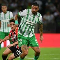 Edwin Cardona, volante de Nacional. 