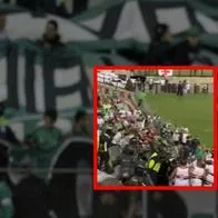 Hinchas de Atlético Nacional y Sao Paulo protagonizaron tropel en el Atanasio