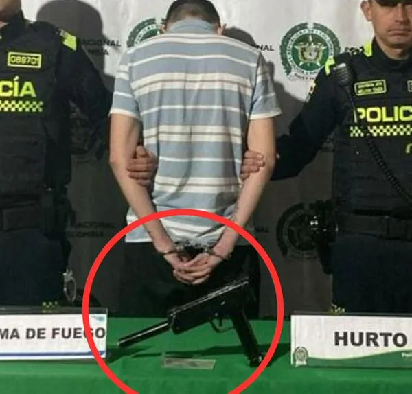 Ladrón intentó robar en un fruver con una subametralladora en Bogotá