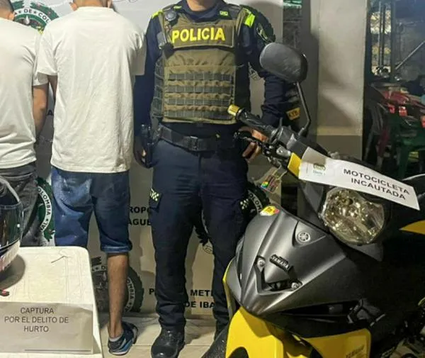 Cayeron en plena huida: así capturaron a dos hombres por hurto en la comuna 8 de Ibagué