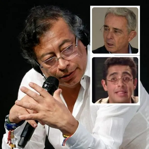 Fotos de Gustavo Petro, Álvaro Uribe y Jaime Garzón, en nota de Gustavo Petro estalló contra Álvaro Uribe por muerte de Jaime Garzón y usó video