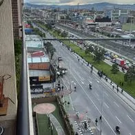 Así ha quedado la avenida NQS por las protestas del 13 de agosto