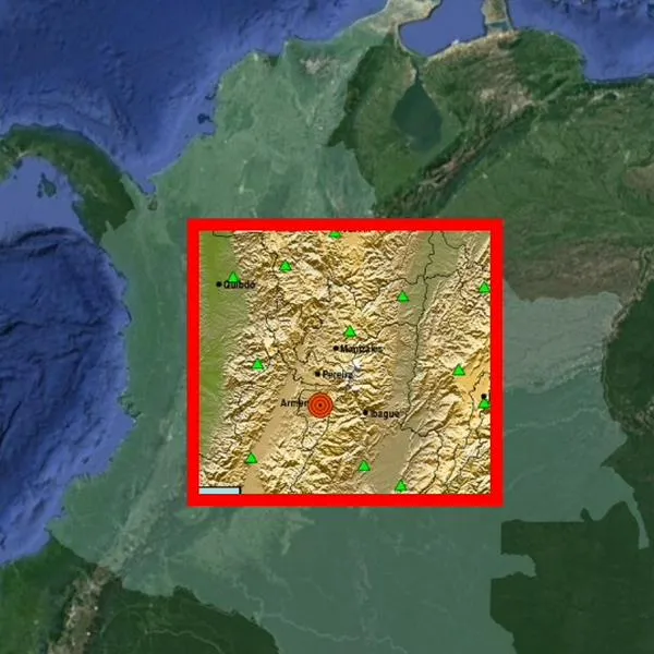 Temblor en Colombia con epicentro en Quindío hoy 14 de agosto de 2025