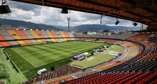 Estadio Atanasio Girardot, de Medellín, en nota sobre que lo remodelarán