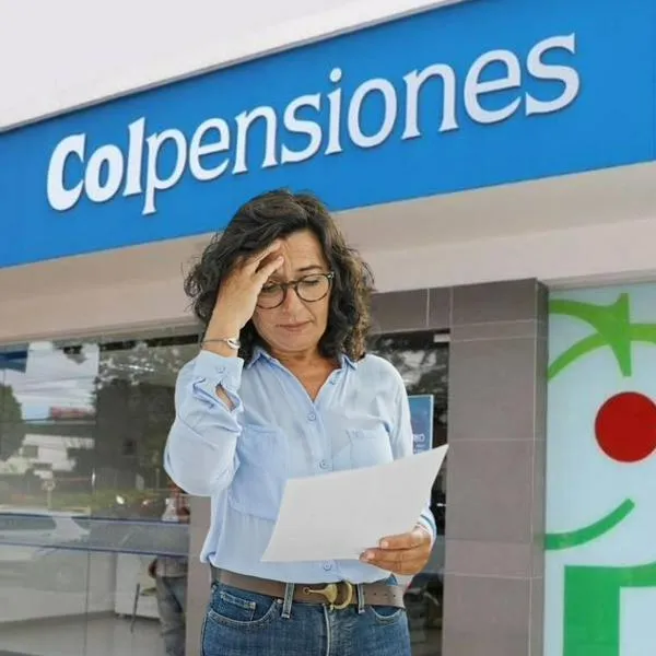 Foto Colpensiones y mujer pensativa, en nota de que Colpensiones lanzó aviso por cambio en Colombia en servicio de citas a personas
