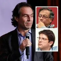 Fotos de Federico Gutiérrez, Gustavo Petro y Miguel Uribe, en nota de que Fico Gutiérrez dijo que si Petro no fuera presidente, Miguel Uribe estaría vivo