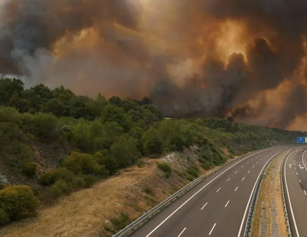 España: consumida por incendios forestales en el noroeste y el oeste