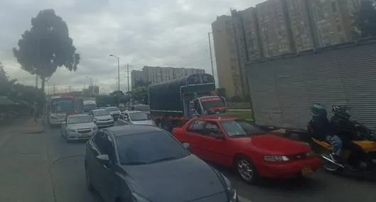 Video trancón monumental hoy en importante salida de Bogotá autopista sur