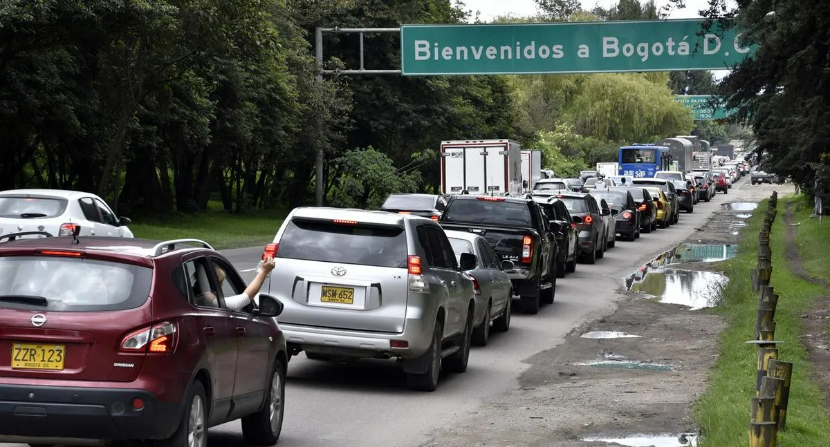 Autopista norte en Bogotá