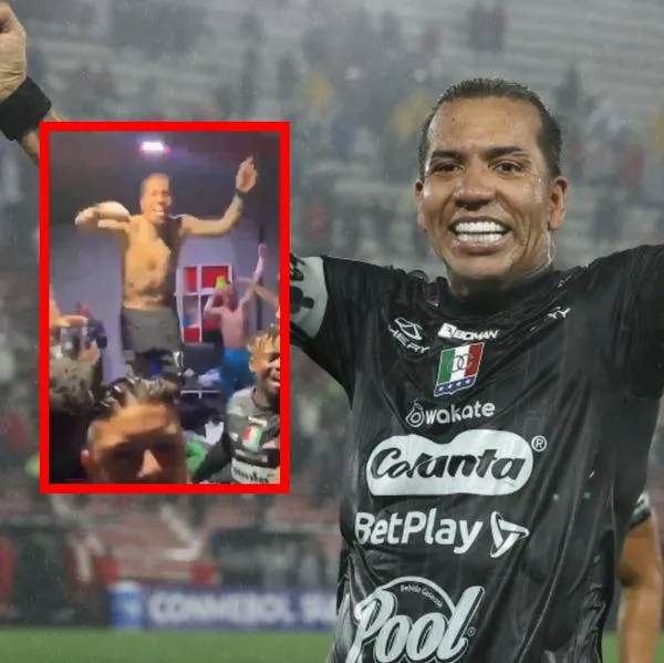 Video de Dayro Moreno celebrando triunfo de Once Caldas en Copa Sudamericana