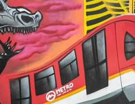 Murales artísticos embellecen las estaciones de la Línea 1 del Metro de Bogotá  