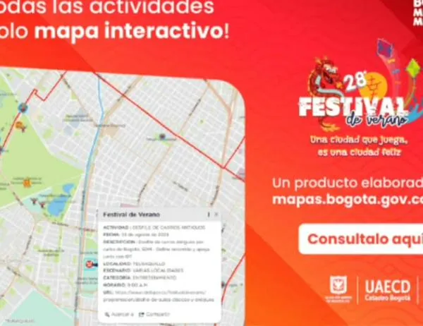 Las actividades del Festival de Verano las pueden ubicar en un mapa exclusivo 