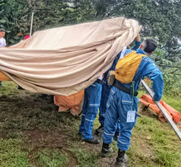 Encuentro de la Cruz Roja en Chinchiná: jóvenes fortalecen sus habilidades en campamentación