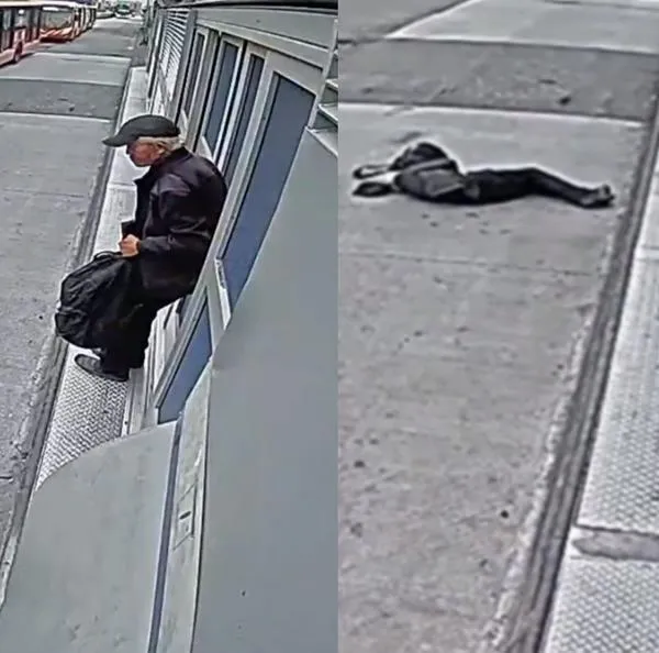 Video viral de Transmilenio hoy: adulto mayor trató de colarse y tuvo dura caída