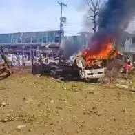 Explosión en base aérea de Cali este jueves 21 de agosto de 2025: reportan varios heridos y hay videos del posible atentado con carro bomba. 