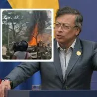 Foto de Gustavo Petro y terrorismo en Cali, en nota de Gustavo Petro planteó hipótesis de terrorismo en Cali y responsables por muertos