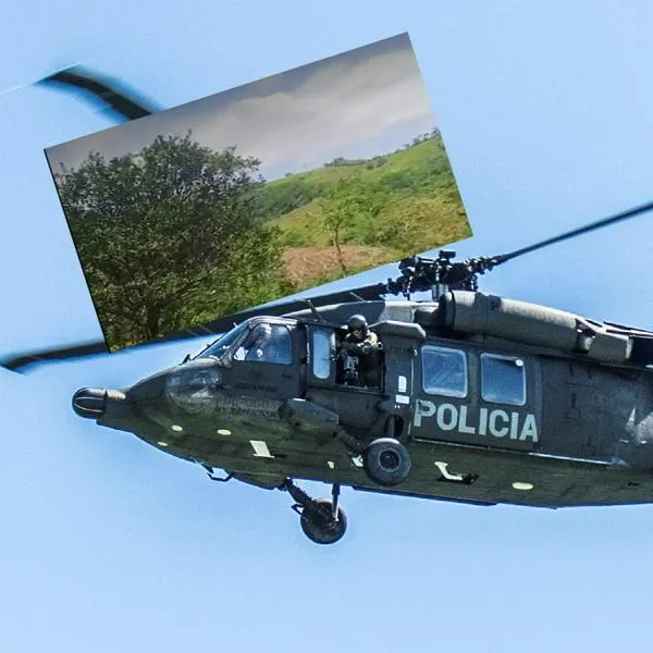 Dieron las identidades de los policías que murieron en el ataque a un helicóptero en Amalfi, Antioquia