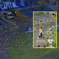 Hincha de Millonarios recuperó zapato que botó en El Campín: video y qué hizo