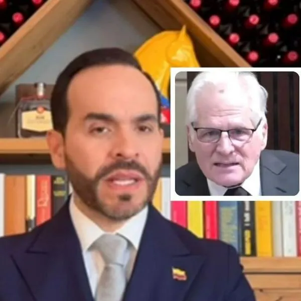 Fotos de Abelardo de la Espriella y Miguel Uribe Londoño, en nota de que Abelardo de la Espriella se plantó ante precandidatura de Miguel Uribe Londoño